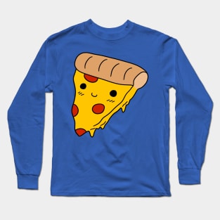 Happy Pizza Slice Long Sleeve T-Shirt